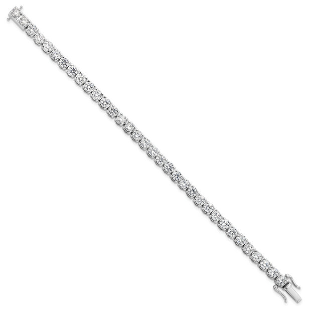 14K White Gold VS/SI FGH Lab Grown Diamond Tennis Bracelet
