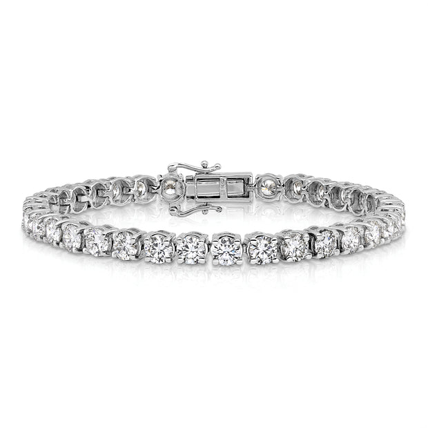 14K White Gold VS/SI FGH Lab Grown Diamond Tennis Bracelet