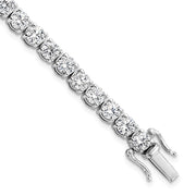 14K White Gold VS/SI FGH Lab Grown Diamond Tennis Bracelet