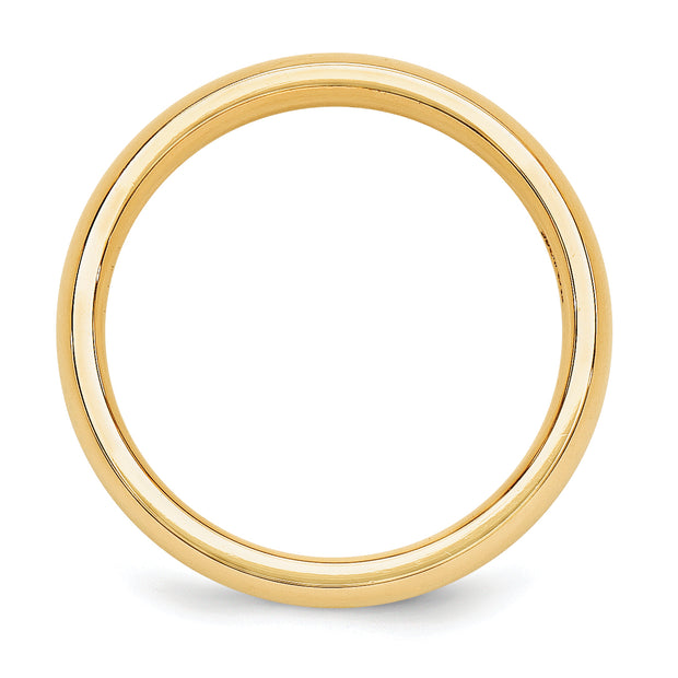 14KY 5mm Standard Comfort Fit Wedding Band Size 8