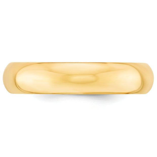 14KY 5mm Standard Comfort Fit Wedding Band Size 8