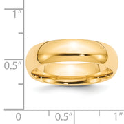 14KY 6mm Standard Comfort Fit Band Size 13.5