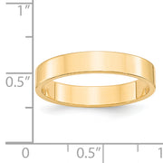 14KY 4mm LTW Flat Band Size 9.5