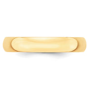 14KY 4mm LTW Half Round Band Size 10.5