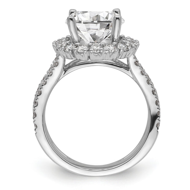 14k WG Certified Lab Grown Diamond VS/SI FGH Complete Halo Eng Ring