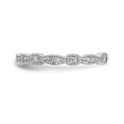 14K White Gold Diamond Band