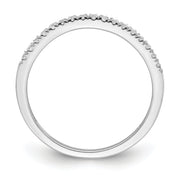 14k White Gold Diamond Wedding Band