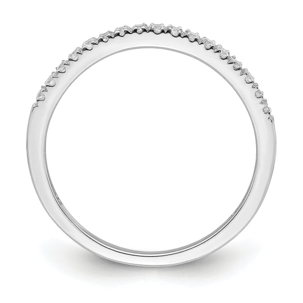 14k White Gold Diamond Wedding Band