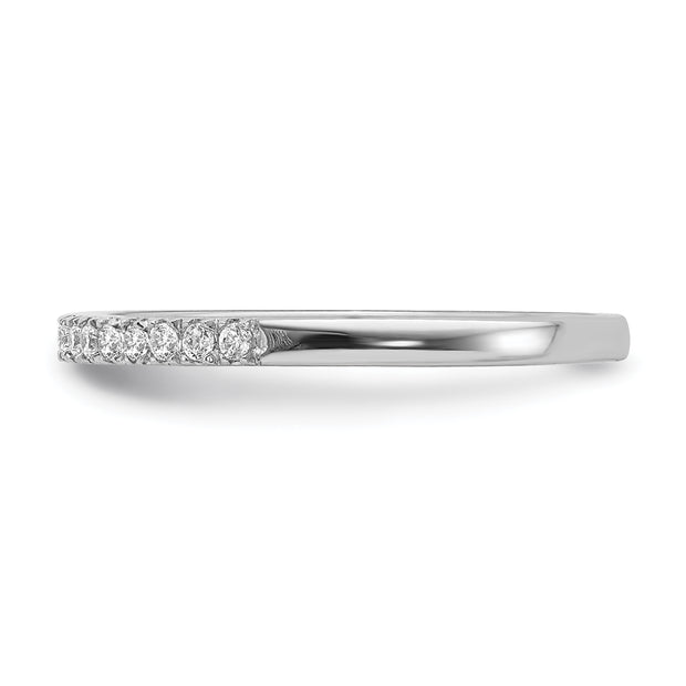 14k White Gold Diamond Wedding Band