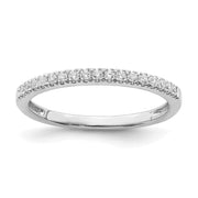14k White Gold Diamond Wedding Band