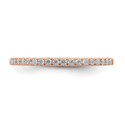 14k Rose Gold Diamond Wedding Band
