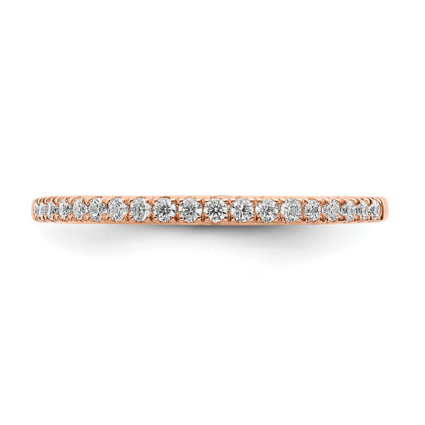 14k Rose Gold Diamond Wedding Band