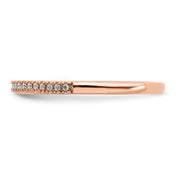 14k Rose Gold Diamond Wedding Band