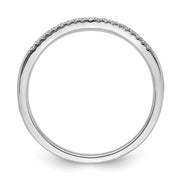 14k Rose Gold Diamond Contoured Wedding Band
