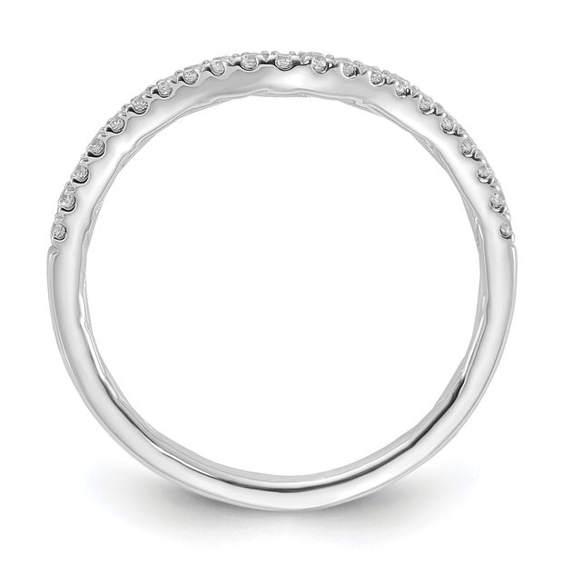 14kw Lab Grown VS/SI FGH Dia Contoured Wedding Band