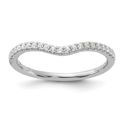 14kw Lab Grown VS/SI FGH Dia Contoured Wedding Band