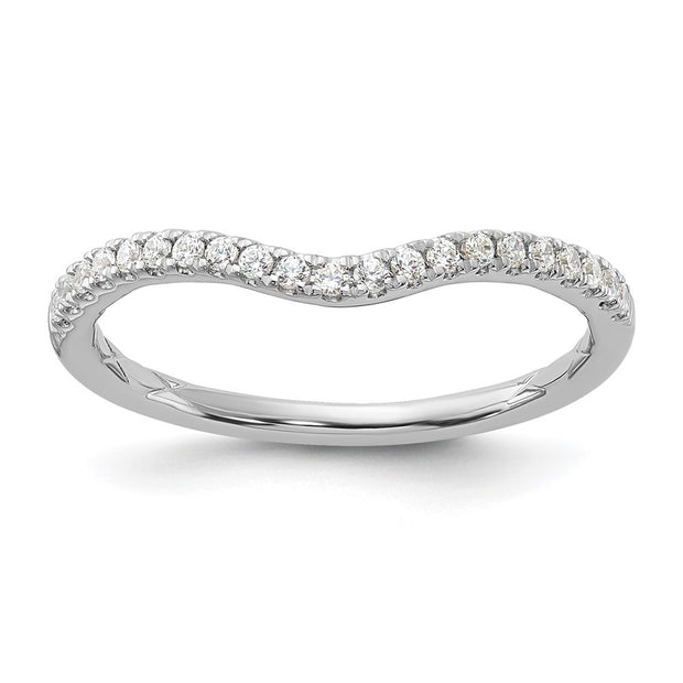 14kw Lab Grown VS/SI FGH Dia Contoured Wedding Band