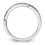 14kw Contured Lab Grown Dia VS/SI FGH Wedding Band