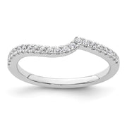 14kw Contured Lab Grown Dia VS/SI FGH Wedding Band