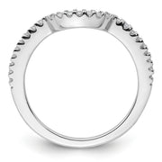 14k Lab Grown VS/SI FGH Dia Contured Wedding Band