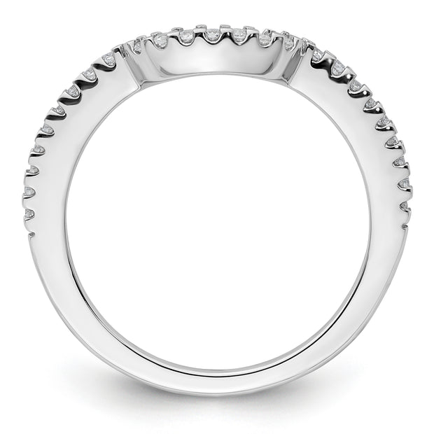 14k Lab Grown VS/SI FGH Dia Contured Wedding Band