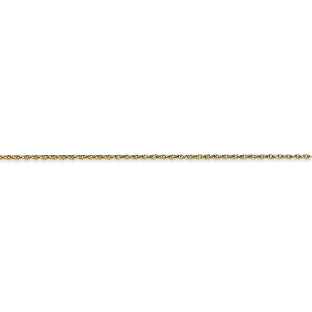 10k .5mm Carded Cable Rope Chain