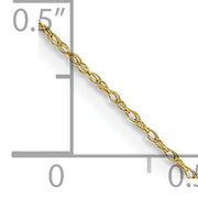 10k .5mm Carded Cable Rope Chain