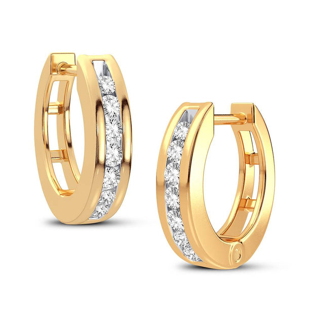 14K 0.15CT Diamond Earring