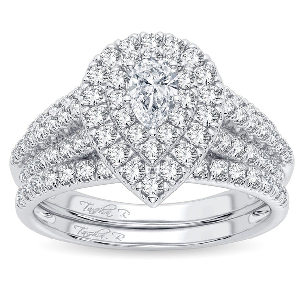 14K 1.00ct Diamond Bridal Ring