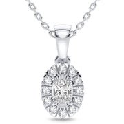 14K 0.25CT Diamond Pendant