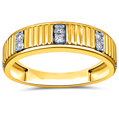 10K 0.23-0.27CT D-MENS BAND