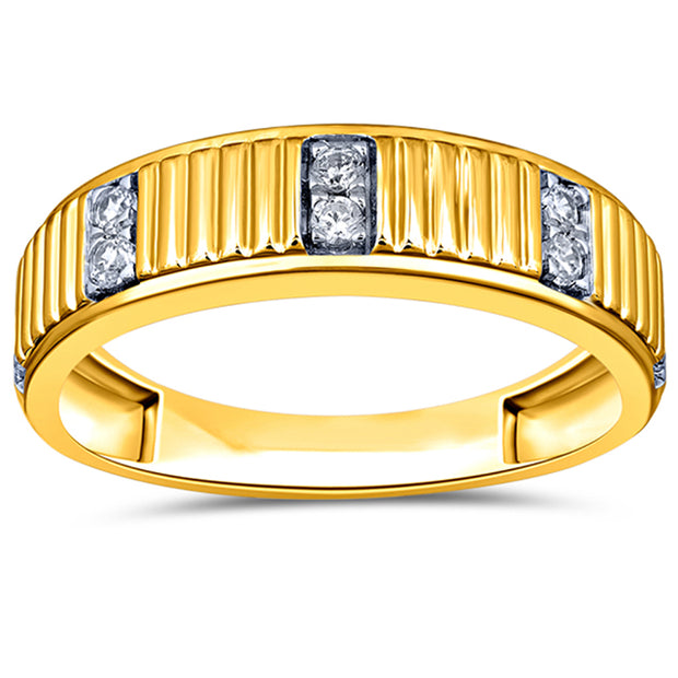 10K 0.23-0.27CT D-MENS BAND
