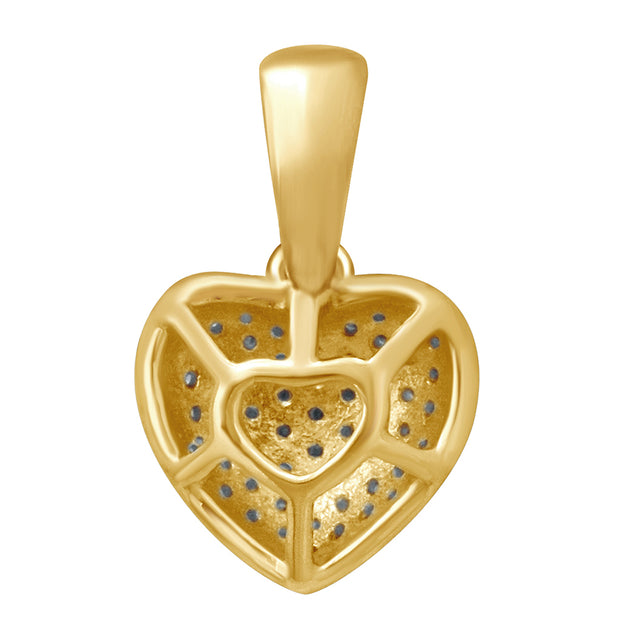 10K 0.15-0.17CT D-HEART CHARMS