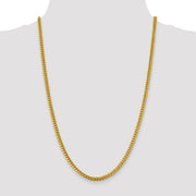 14k 4.25mm Solid Miami Cuban Chain