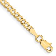 14k 3.1mm Lightweight Flat Cuban Chain