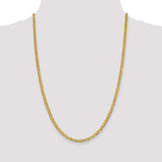 14k 3.7mm Lightweight Flat Cuban Chain