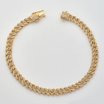 10KY 2.35CTW DIAMOND SQUARE LINK MIAMI CUBAN