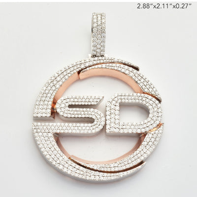 10KW+R 7.58CTW DIAMOND CUSTOM LOGO PENDANT