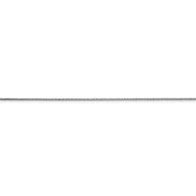 14k WG .5mm Box with Spring Ring Clasp Chain