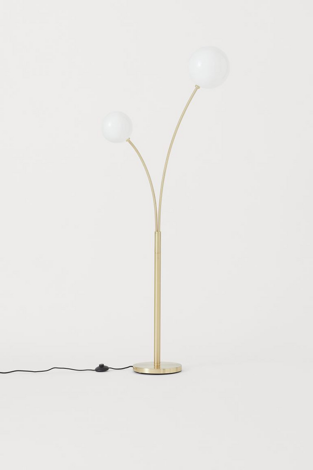 Metal floor lamp