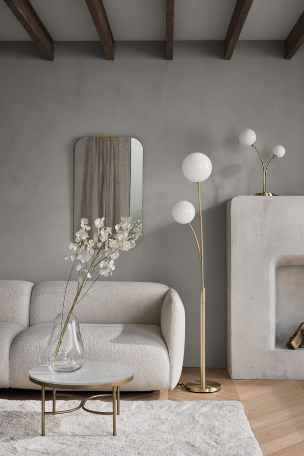 Metal floor lamp